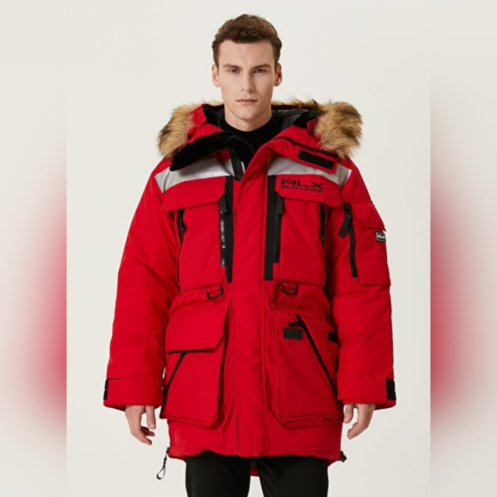 Polo Ralph Lauren RLX Mens Arctic Tech Taffeta Padded Parka Coat